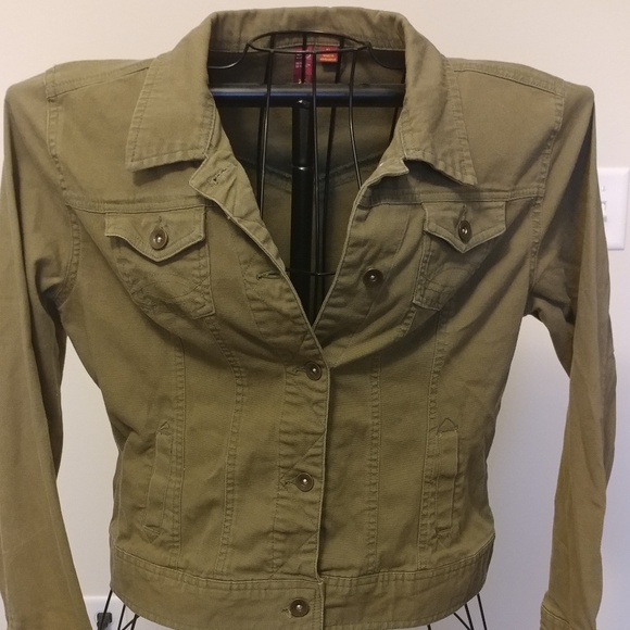 hunter green jean jacket